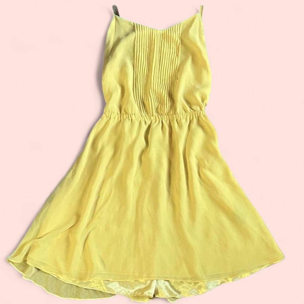 bebe Yellow Mini Dress